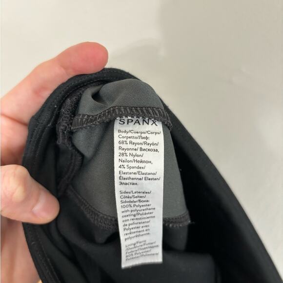 Spanx Spanx Faux Leather Panel Ponte Leggings - Size XS - Picture 5 of 7